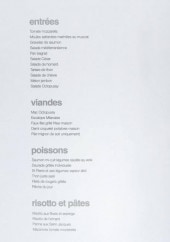 Menu Octopussy - Les plats à la carte