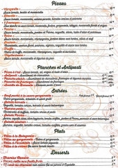 Menu Chez Mady - Les pizzas, planches et entrées, ...