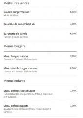 Menu Eden Kebab - Les meilleures ventes, menus burgers, ...