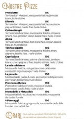 Menu Ifratelli - les pizzas