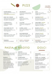 Menu Il Circo - Les pizzas, pates et desserts