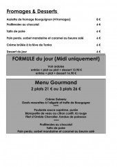 Menu Le Café Gourmand - Fromages, desserts, formule...