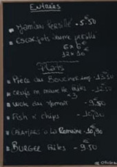 Menu Le Kent - Les entrées, plats, salades et dessert,.....