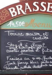 Menu Le Vendôme - Exemple de menu