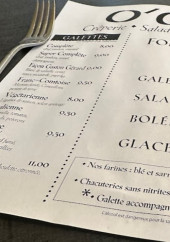 Menu O'Crepic - Les crêpes; salades et glaces