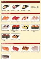 Menu Osaka - Les temakis les sushis et les sashimis