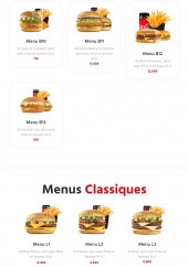 Menu Point B - Les menus incontournables suite et menus classiques