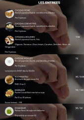 Menu Ramen By Origine - Les entrées