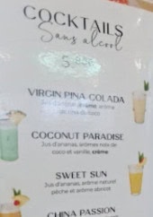 Menu Royal Buffet - Les cocktails sans alcool