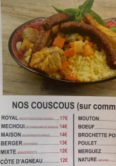 Menu Miam's - Les couscous