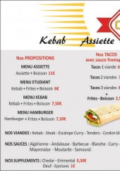 Menu O'21 - Les menus, tacos, assiettes et sandwiches