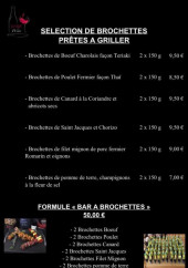 Menu O Be Wine - Brochettes