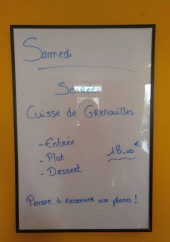 Menu Le Genet - Exemple de menu