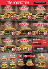 Menu Istanbul Grill - Les snadwichs et burgers