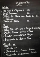 Menu La maison du colombier - Les entrées, plats, desserts