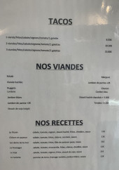 Menu Chez Gaël - Les tacos, viandes, ...