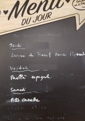 Menu La Gourmandise - Exemple de menu