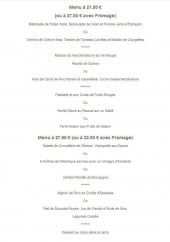 Menu Chez Vincent - Les menus