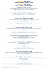 Menu Le Chef Coq - Menus
