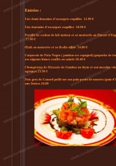 Menu La Toute Petite Auberge - Les entrées