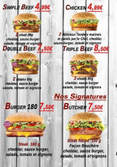 Menu FourChef - Les burgers