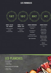 Menu Quetign'eat - Les formules et planches