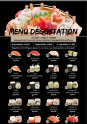 Menu Ace Sushi - Le menu dégustation