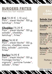 Menu Le Mariala - Menu