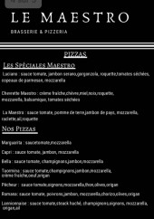 Menu Le Maestro - Les pizzas