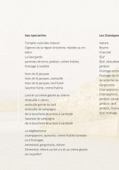 Menu Les Régates - Galettes