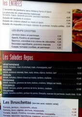 Menu La Tour De Pizz' - Entrées, salades repas et bruschettas