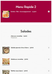 Menu Gourmet wok - Les menu rapide 2, salades