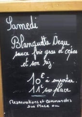 Menu Le Cass'croute - Exemple de menu