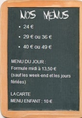 Menu Restaurant Le Viaduc - Les menus