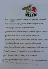 Menu Camion pizza - Les pizzas