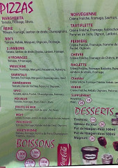 Menu Le Bin's Pizza - Les pizzas
