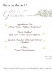 Menu Le Relais de La Ganache - Menu du moment