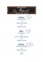 Menu La récré - Le menu