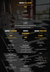 Menu La Gravette - Les menus