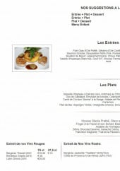 Menu Le Bistrot d'Epicure - Les suggestions à l' ardoise