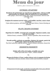 Menu Mélange - Le menu