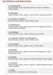 Menu Le Kiosque à Pizzas - Les pizzas gourmandes 