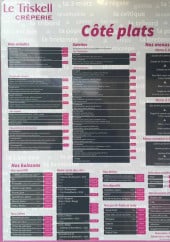 Menu Le triskell - Les plats