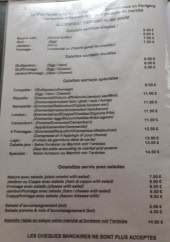 Menu Le P’Tit Pancake - Les galettes