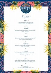 Menu La Bougeotte - Les pizzas