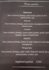 Menu La Bonne Table - Les pizzas spéciales