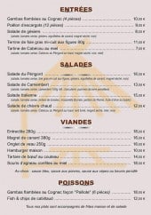 Menu La Paillote de Saint Saud - Entrées, salades, viandes,...