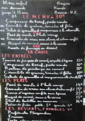 Menu Chez Julien - Un exemple de menu