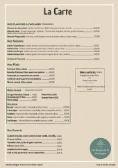 Menu Les Berges - La carte