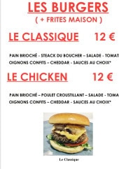 Menu Le Casse Dalle - Les burgers